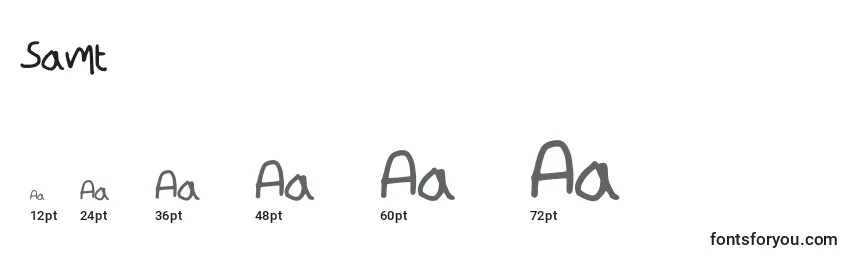 Samt Font Sizes