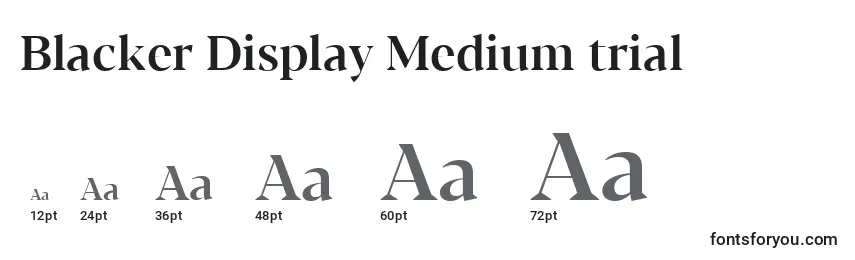 Blacker Display Medium trial Font Sizes