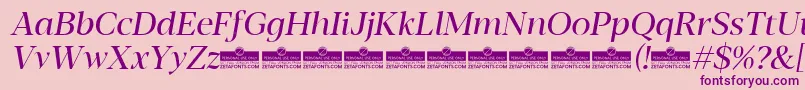 More about Blacker Display Regular Italic trial Font Blacker Display Regular Italic trial Font – Purple Fonts on Pink Background