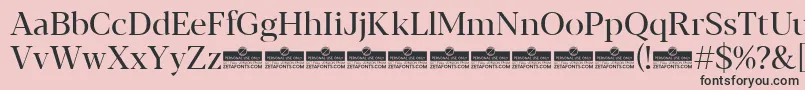 Blacker Display Regular trial Font – Black Fonts on Pink Background