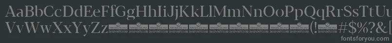 Blacker Display Regular trial Font – Gray Fonts on Black Background