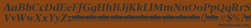More about Blacker Text Bold Italic trial Font Blacker Text Bold Italic trial Font – Black Fonts on Brown Background