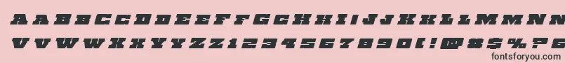 Chicagoexpresstitleital Font – Black Fonts on Pink Background