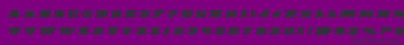 Chicagoexpresstitleital Font – Black Fonts on Purple Background