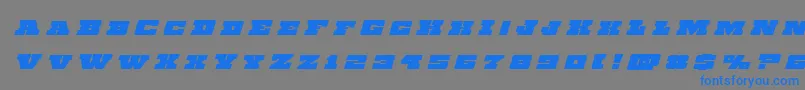 Chicagoexpresstitleital Font – Blue Fonts on Gray Background