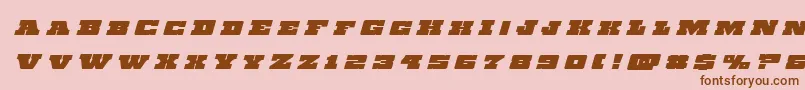 Chicagoexpresstitleital Font – Brown Fonts on Pink Background