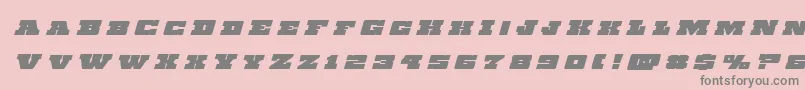 Chicagoexpresstitleital Font – Gray Fonts on Pink Background