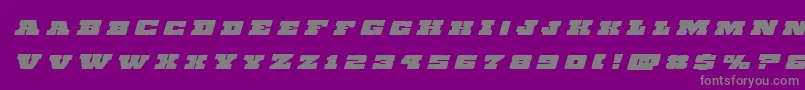 Chicagoexpresstitleital Font – Gray Fonts on Purple Background