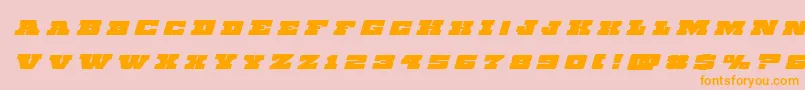 Chicagoexpresstitleital Font – Orange Fonts on Pink Background