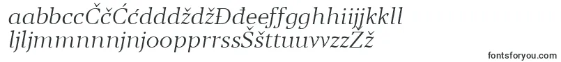 Blacker Text Light Italic trial-fontti – kroatian fontit