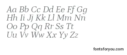 Blacker Text Light Italic trial-fontti