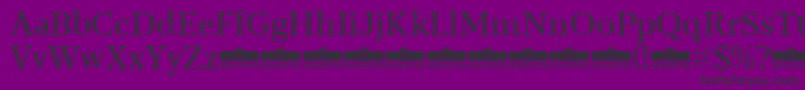 Blacker Text Regular trial Font – Black Fonts on Purple Background