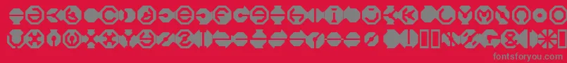 BlackFlag Font – Gray Fonts on Red Background