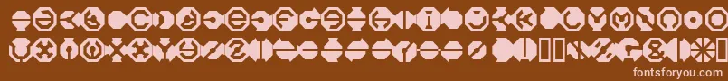 BlackFlag Font – Pink Fonts on Brown Background