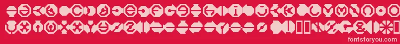 BlackFlag Font – Pink Fonts on Red Background