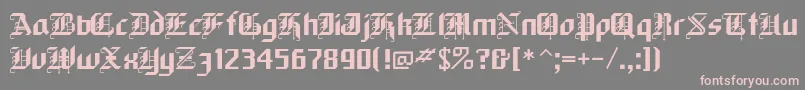 Шрифт BLACKFOR – розовые шрифты на сером фоне