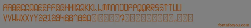BlackHawk Dafont Font – Brown Fonts on Gray Background