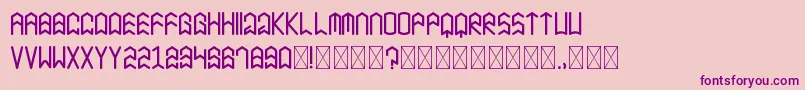 BlackHawk Dafont Font – Purple Fonts on Pink Background