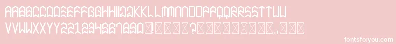 BlackHawk Dafont Font – White Fonts on Pink Background