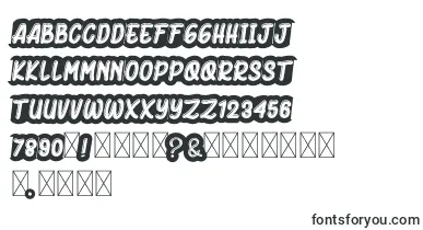 BlackHurricane font – tactile Fonts