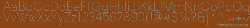 BlackLabel Light-fontti – harmaat kirjasimet ruskealla taustalla