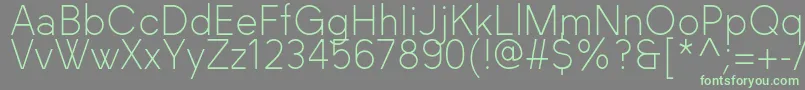 BlackLabel Light-fontti – vihreät fontit harmaalla taustalla
