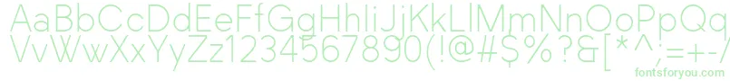 Шрифт BlackLabel Light – зелёные шрифты на белом фоне