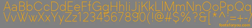 BlackLabel Light-fontti – oranssit fontit harmaalla taustalla