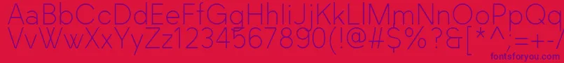 BlackLabel Light-fontti – violetit fontit punaisella taustalla