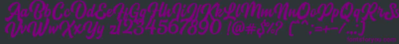 Blacklite DEMO Font – Purple Fonts on Black Background