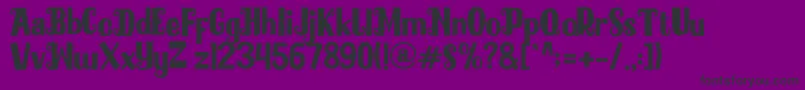 Blackmilles Font – Black Fonts on Purple Background