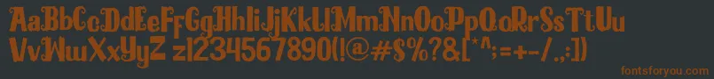 Blackmilles Font – Brown Fonts on Black Background