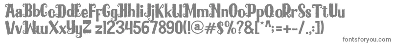 Blackmilles Font – Gray Fonts on White Background