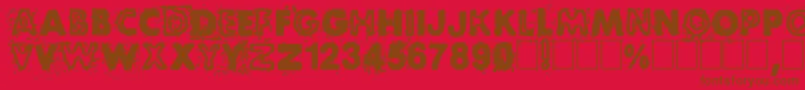 Más sobre la fuente BlackNdot fuente BlackNdot – Fuentes Marrones Sobre Fondo Rojo