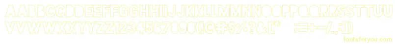 Blackout Sunrise Font – Yellow Fonts