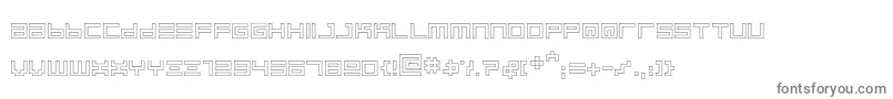 Шрифт BinoutlineRegular – серые шрифты на белом фоне