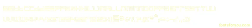 BinoutlineRegular Font – Yellow Fonts on White Background