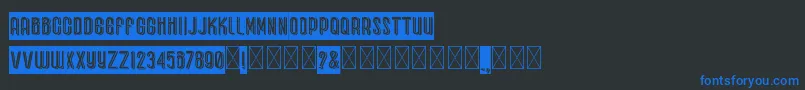 BlackRoties Font – Blue Fonts on Black Background