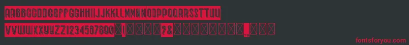 BlackRoties-Schriftart – Rote Schriften auf schwarzem Hintergrund