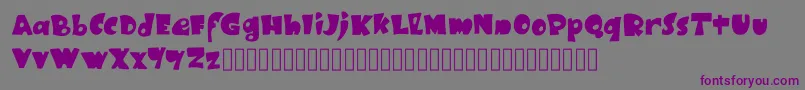 BlackRubyOne Font – Purple Fonts on Gray Background