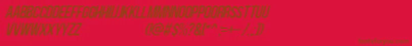 More about Blackside Italic Font Blackside Italic Font – Brown Fonts on Red Background