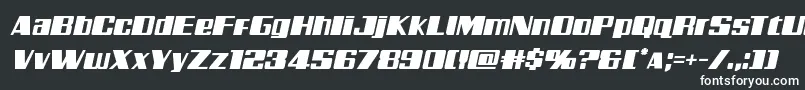 Galacticstormital Font – White Fonts on Black Background