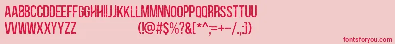 Blackside Rust Font – Red Fonts on Pink Background