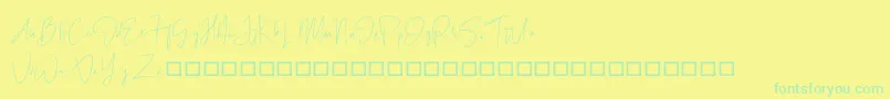 More about BlackSingature Font BlackSingature Font – Green Fonts on Yellow Background