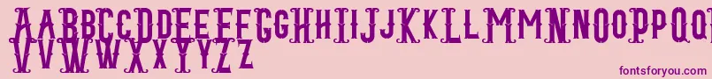 Blacktail Regular Font – Purple Fonts on Pink Background