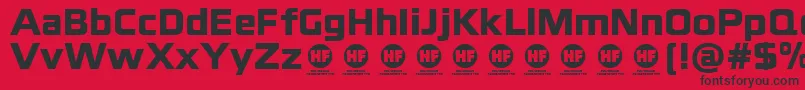 blackthorns black   DEMO Font – Black Fonts on Red Background