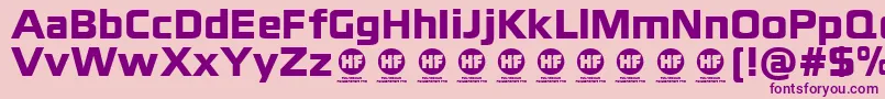 blackthorns black   DEMO Font – Purple Fonts on Pink Background