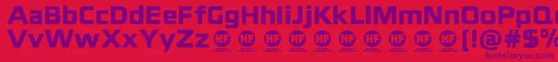 blackthorns black   DEMO Font – Purple Fonts on Red Background