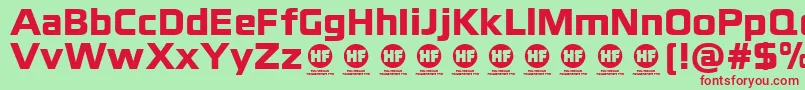 blackthorns black   DEMO Font – Red Fonts on Green Background