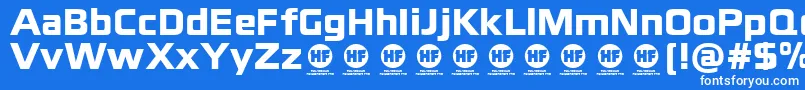 blackthorns black   DEMO Font – White Fonts on Blue Background